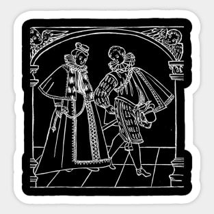 Dancers in archway Sticker